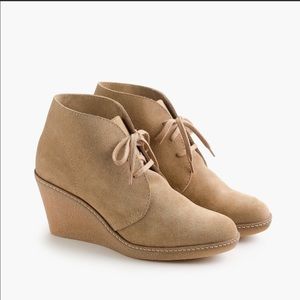 J. Crew MacAlister Wedge Suede Leather Bootie